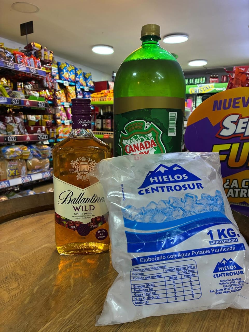 Promo Ballantine Wild + Bebida 1.5 + Hielo