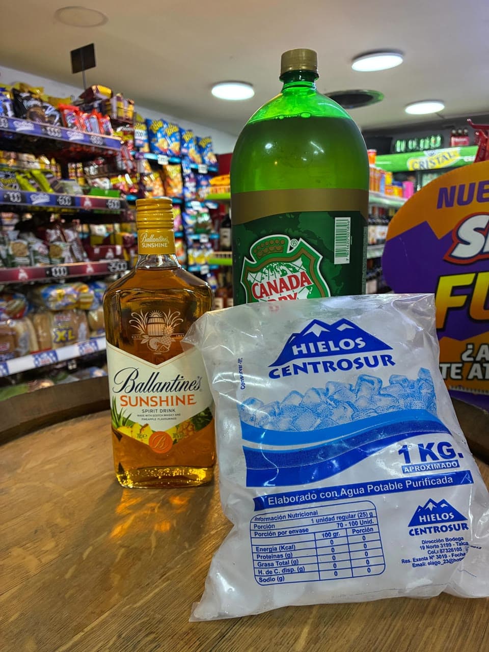 Promo Ballantine Sunshine + Bebida + Hielo