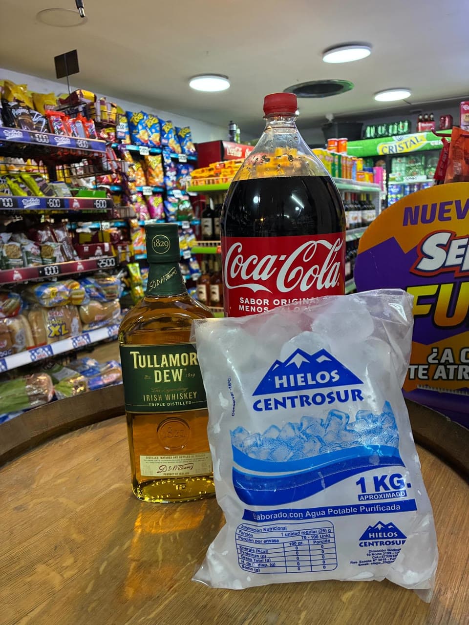 Promo Tullamore + Bebida 3 Litros + Hielo
